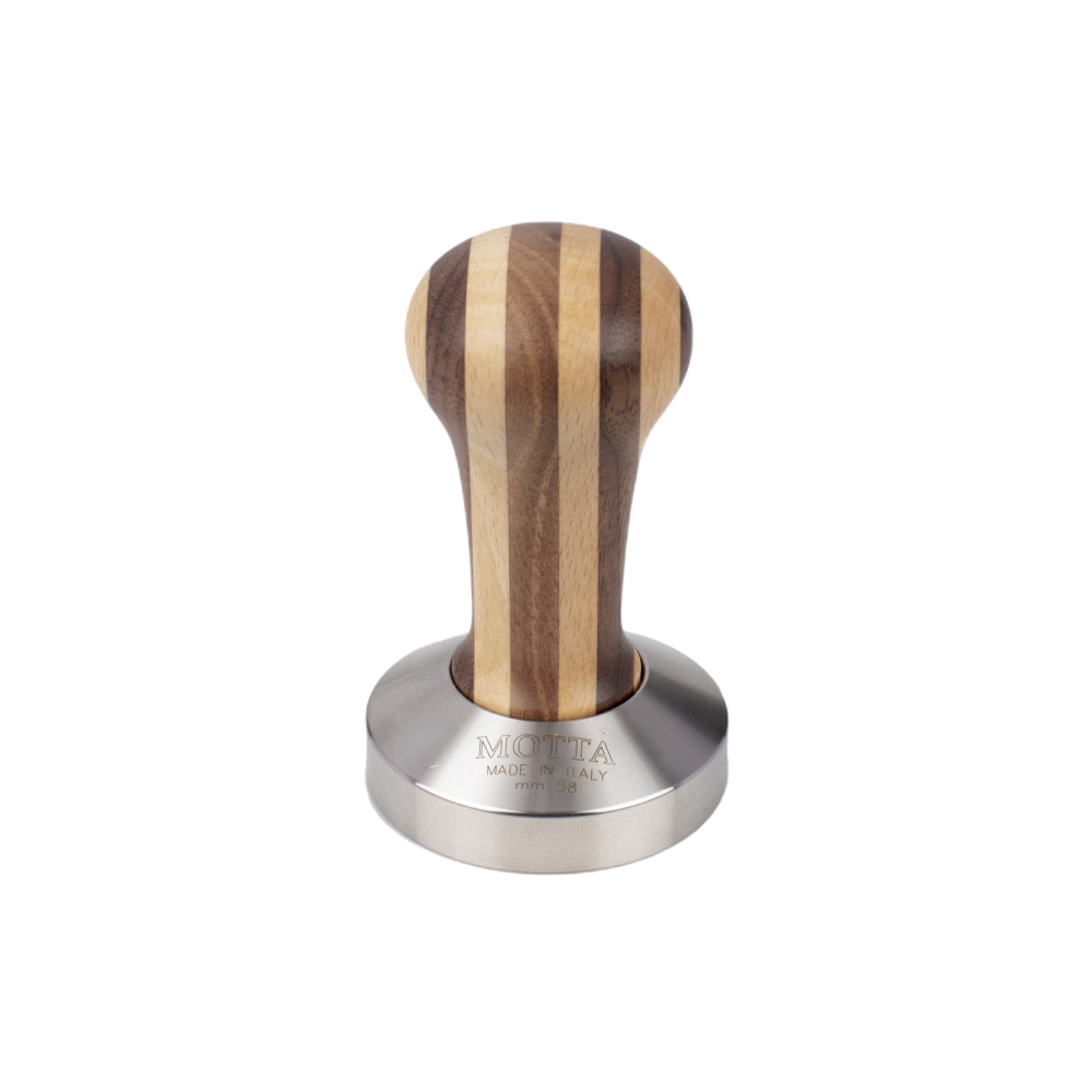 MOTTA 58mm Wood Stripes Coffee Tamper