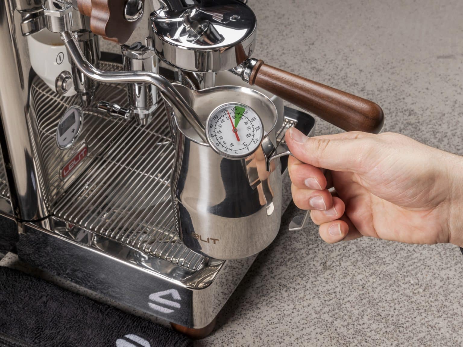 LELIT Milk Jug with Latte Art Pen